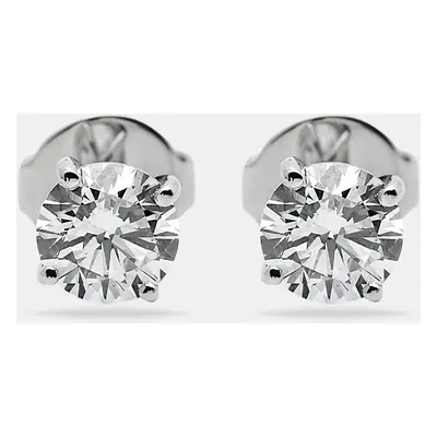 The Diamond Edit Lab Grown Diamond 2.10 cts White Gold Solitare Stud Earrings