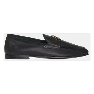 Dolce & Gabbana Black Loafers with Logo Men’s IT