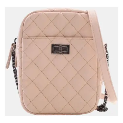 Chanel Pink Quilted Grained Leather Vertical Reissue Camera Shoulder Bags