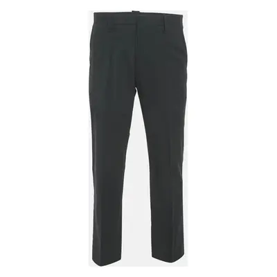 Emporio Armani Black Eteropolitan Line Wool Trousers