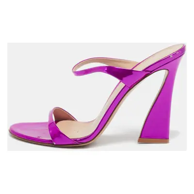 Gianvito Rossi Pink Leather Aura Sandals Size 39.5