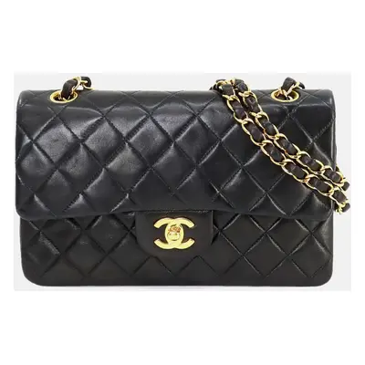 Chanel Matelasse Chain Shoulder Bag Leather Black