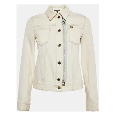 Louis Vuitton Off-White Denim Zip Detail Jacket