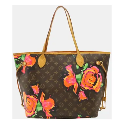 Louis Vuitton Monogram Rose Neverfull Mm Tote Bag