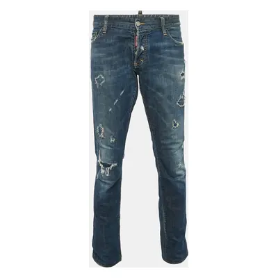 Dsquared2 Blue Distressed Denim Jeans Waist 39"