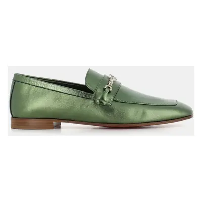 Christian Louboutin Verde metallizzato Loafer MJ IT