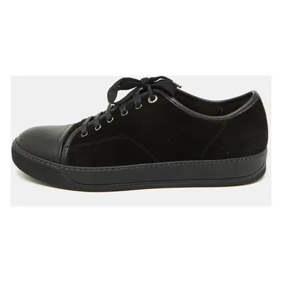 Lanvin Black Suede and Leather DDB1 Low Top Sneakers Size