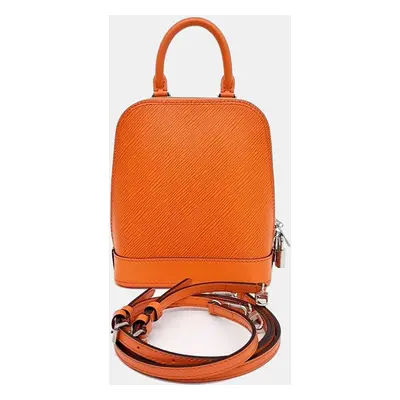 Louis Vuitton Orange Leather Alma Backpack