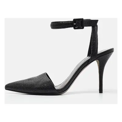 Alexander Wang Black Leather Lovisa Ankle Strap Pumps Size