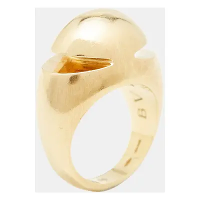 Bvlgari Cabochon 18kt Yellow Gold Ring Size