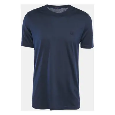 Louis Vuitton Navy Blue Jersey Crewneck T-Shirt