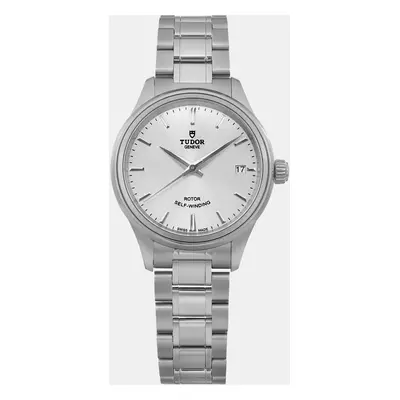 Tudor Silver Stainless Steel Style Automatic Women's Wristwatch mm