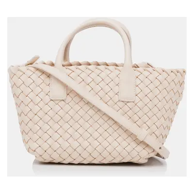 Bottega Veneta Pink Lambskin Intrecciato Tote Bag