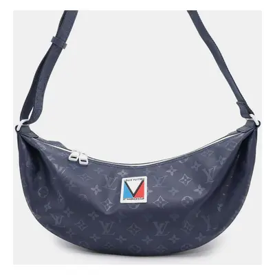 Louis Vuitton Hammock Bag Blue Monogram Storm Canvas