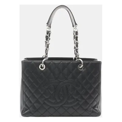 Chanel Black Caviar Grand Shopping Tote