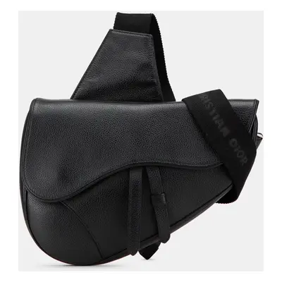 Dior Black Leather Saddle Crossbody