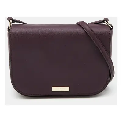 Kate Spade Plum Purple Leather Laurel Way Carsen Crossbody Bag