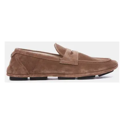 Dolce & Gabbana Brown Suede Loafers Men’s IT