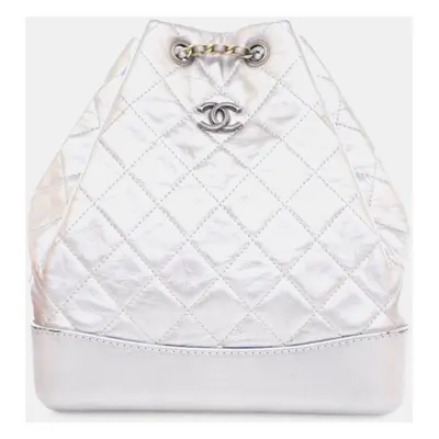 Chanel Metallic Crumpled Calfskin Gabrielle Backpack