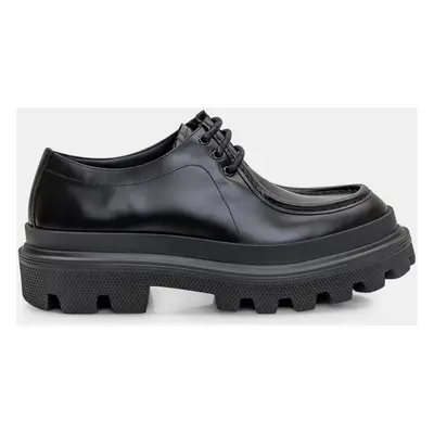 Dolce & Gabbana Black Derby Leather Shoes Men’s IT