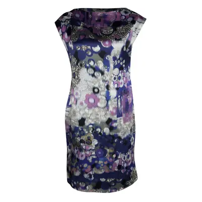 Erdem Multicolor Digital Printed Silk Sleeveless Dress