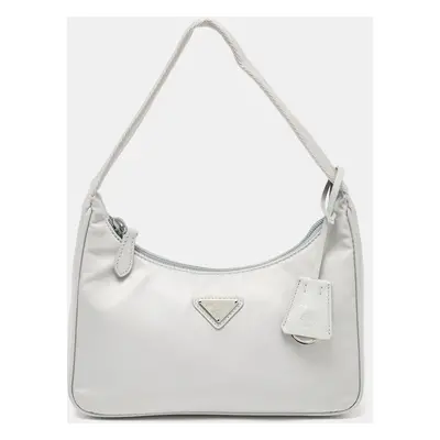 Prada Light Blue Nylon Re-Edition Shoulder Bag