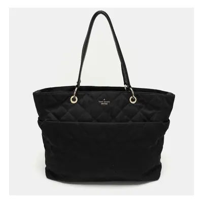 Kate Spade Black Quilted Nylon Tote