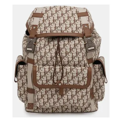 Dior Beige/Brown Jacquard Leather Oblique Cactus Jack Travis Scott Hit The Road Backpack