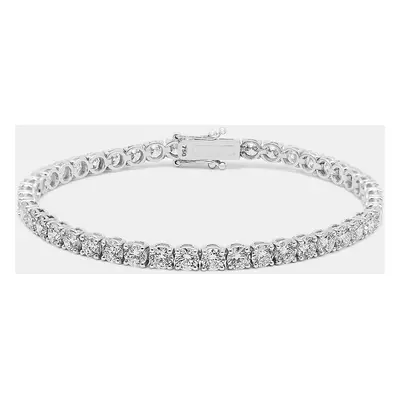 18k White Gold Round Brilliant Cut Lab Grown Diamonds Bracelet (Approx 7.84 cts)