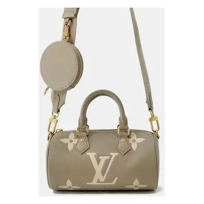 Louis Vuitton Papillon Bb Tourterelle Claim Bicolor Monogram Empreinte Leather