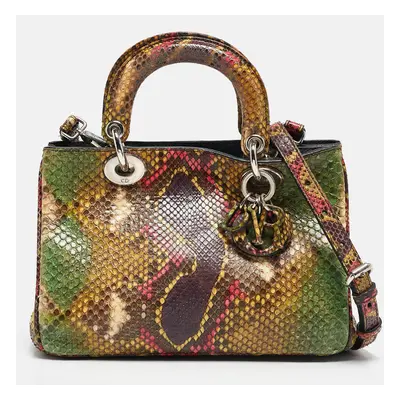 Dior Multicolor Python Mini Diorissimo Tote