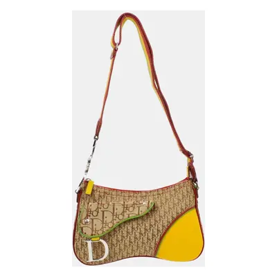 Christian Dior Rasta Trotter Saddle Shoulder Bag