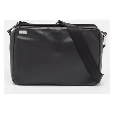 Porsche Design Black Leather Zip Laptop Bag