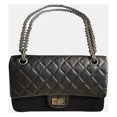 Chanel Black Silver 2.55 Small Bag