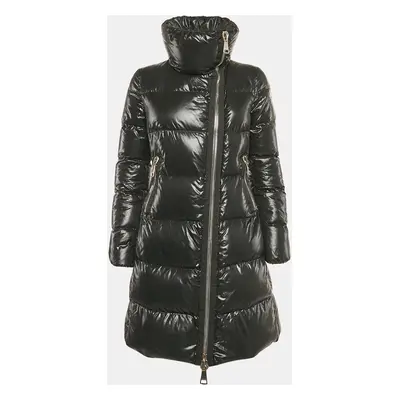 Moncler Black Nylon Zip-Up Puffer Down Jacket