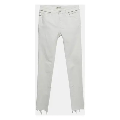 Zadig & Voltaire White Denim Eva Cher Jeans Waist 26"