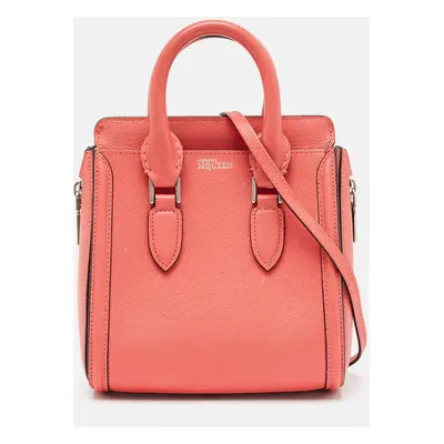 Alexander McQueen Pink Leather Mini Heroine Shoulder Bag