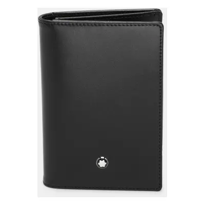 Montblanc Black Leather Meisterstuck Bifold Card Holder