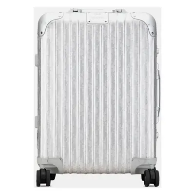 Dior Silver Rimowa Oblique Aluminum Gradient Cabin Luggage