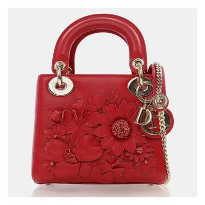 Dior Mini Applique Flower Lady Dior