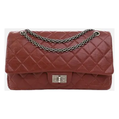 Chanel Red Leather Medium Reissue Double Flap Reissue Shoulder Bag