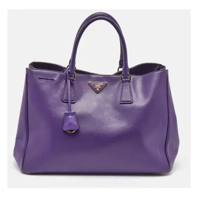 Prada Purple Saffiano Leather Medium Galleria Tote