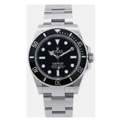 Rolex Black Stainless Steel Submariner Automatic Men's Wristwatch mm