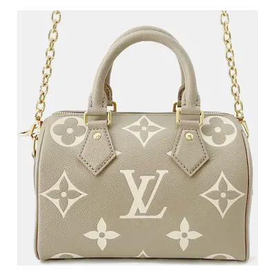 Louis Vuitton Speedy Bandouliere Tourterelle Claim Monogram Empreinte Leather Size