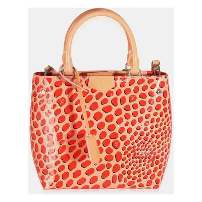 Louis Vuitton Sugar Pink Poppy Vernis Jungle Dots Open Tote