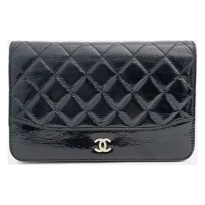 Chanel Black Leather Gabrielle Mini Crossbody Bag