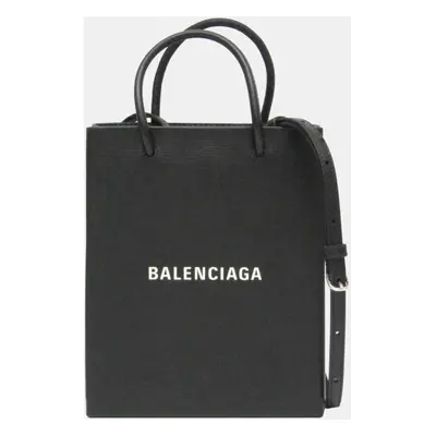 Balenciaga Leather Shoulder Bag Black