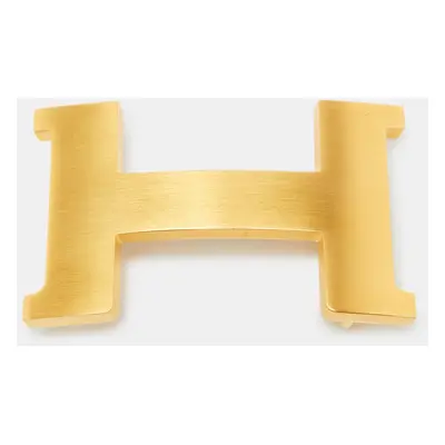 Hermes Brushed Gold Finish Metal Constance Belt Buckle