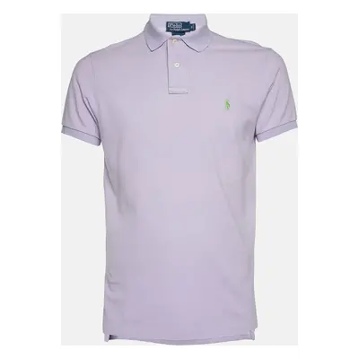 Polo Ralph Lauren Lavender Cotton Custom Fit Polo T-Shirt