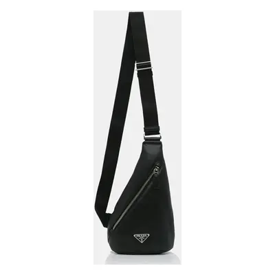 Prada Black Prada Cross Leather Bag